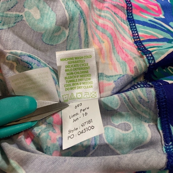 NWOT Lilly Pulitzer 97181 Women's Sz M Marlowe Dress in Going Coastal Print Koi - Picture 8 of 8
